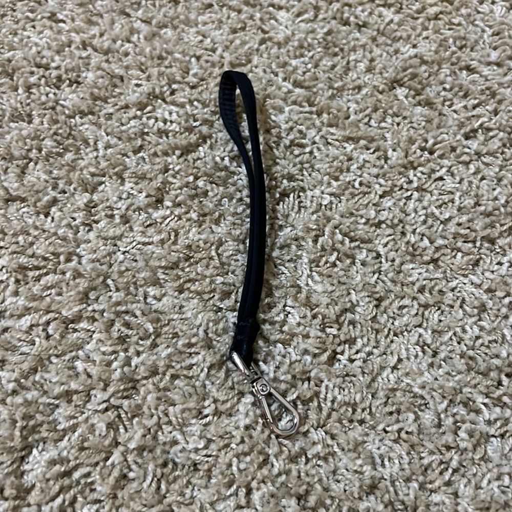 Black knit wristlet